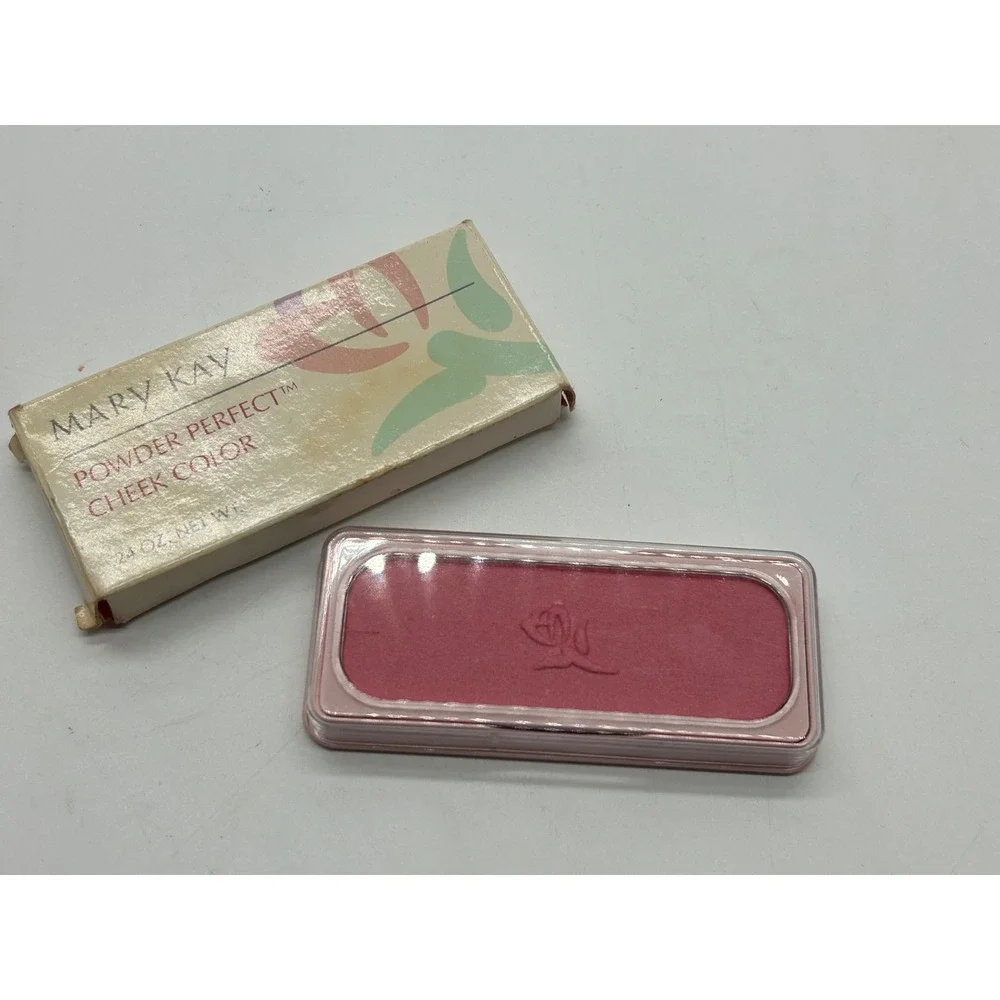 Mary Kay Powder Perfect Cheek Color - Wild Rose 3533 NOS With Box